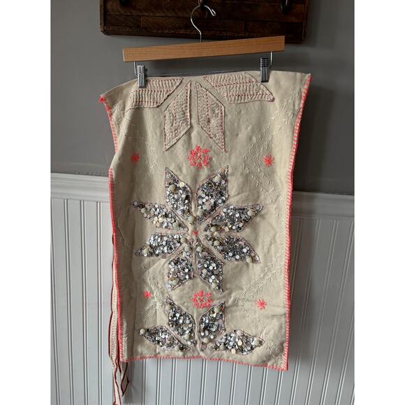 Free People Holiday Snowflake Embellished Holiday Gift Sack - Picture 4 of 4